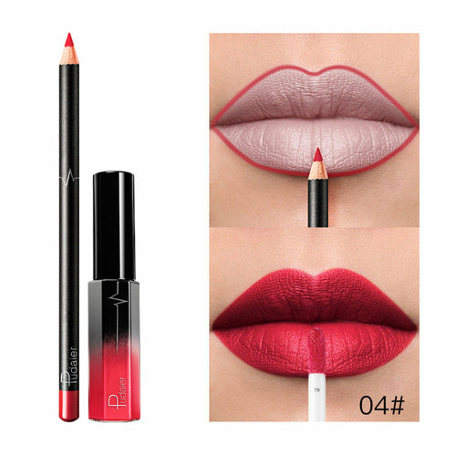 36 Color Matte Lip Gloss Lip Liner Matte Matte Lip Glaze Lipstick Penc