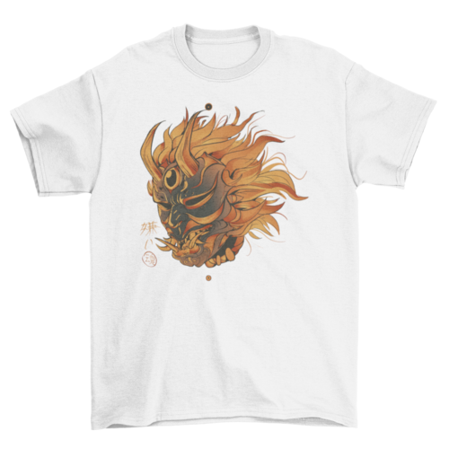 Japanese demon mask t-shirt