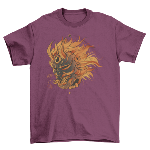 Japanese demon mask t-shirt