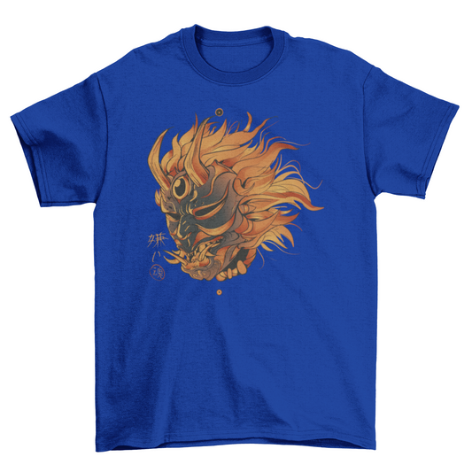 Japanese demon mask t-shirt